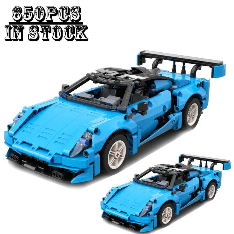 MOC-82927 รถสปอร์ตโมเดลรถแข่ง ตัวต่อบล็อก ของเล่นเสริมพัฒนาการสำหรับเด็กและเด็กผู้ชาย ของขวัญวันเกิดและคริสต์มาส DIY