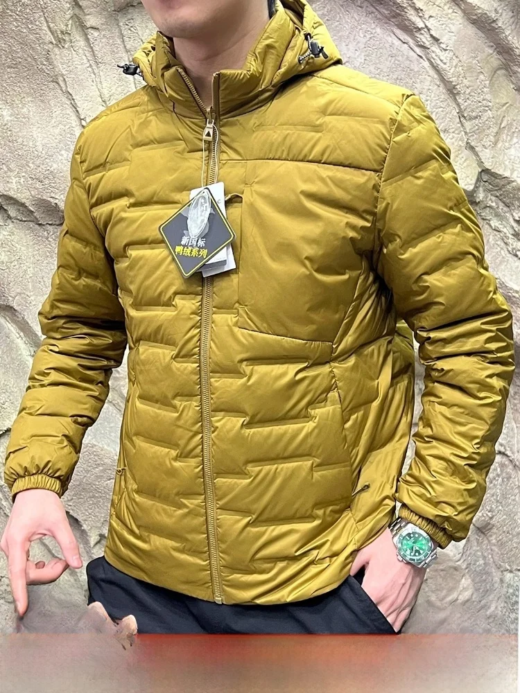 

Men's Outdoor Winter down Jaet Full Body Two-Way Wear Du down Filling Regular Fit Long Sve Zipper Closure Polyester Fa...