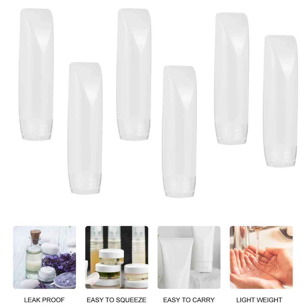 

10pcs Refill Bottles Durable PE PP Leak Proof Travel Containers Shampoo Cream Dispenser Small Lightweight