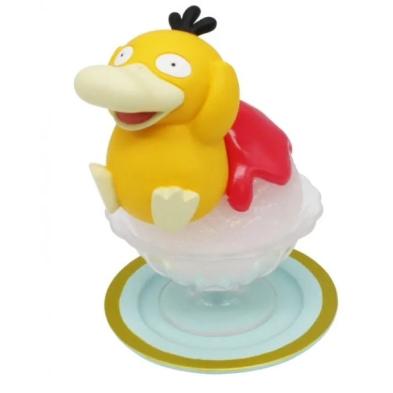 Pocket Monsters Figure Pokemon Gengar Pikachu Psyduck Cake Dessert Model Blind Box Toy
