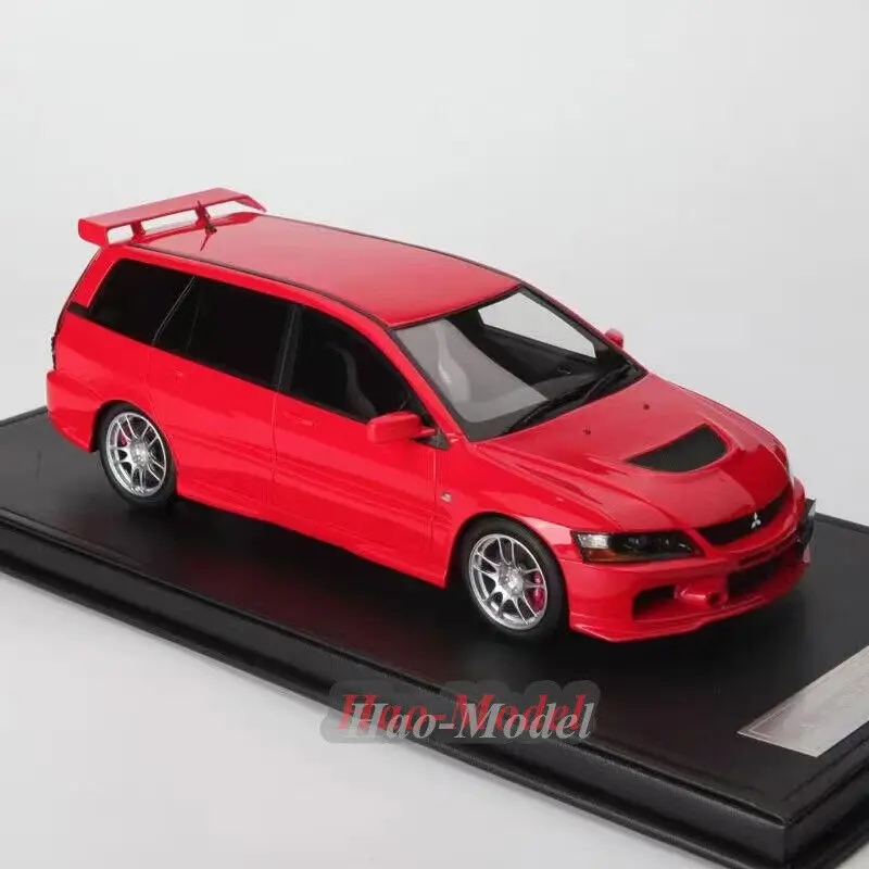 ENGUP-Modèle de voiture en résine pour Mitsubishi EVO, collection d'affichage de passe-temps, simulation rouge, jouets pour enfants, cadeaux d'anniversaire pour garçons, 1:18