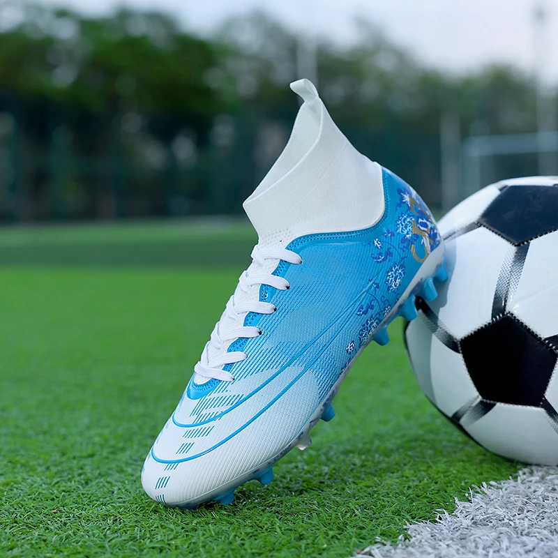 أحذية كرة القدم للرجال في الهواء الطلق أحذية كرة القدم المهنية TF/FG أحذية ملعب كرة القدم مريحة عدم الانزلاق التدريب أحذية رياضية 32-45
