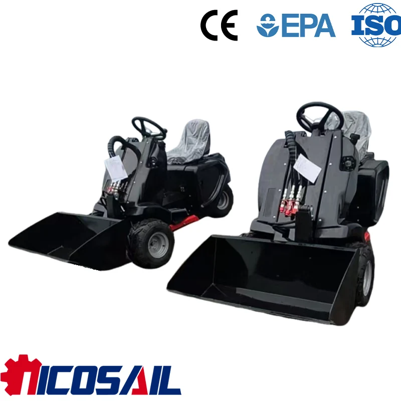 

Nicosail Compact 3 Wheel Mini Skid Steer Loader Euro 5 CE Certified Small Utility Loader for Farm Garden Construction Europe