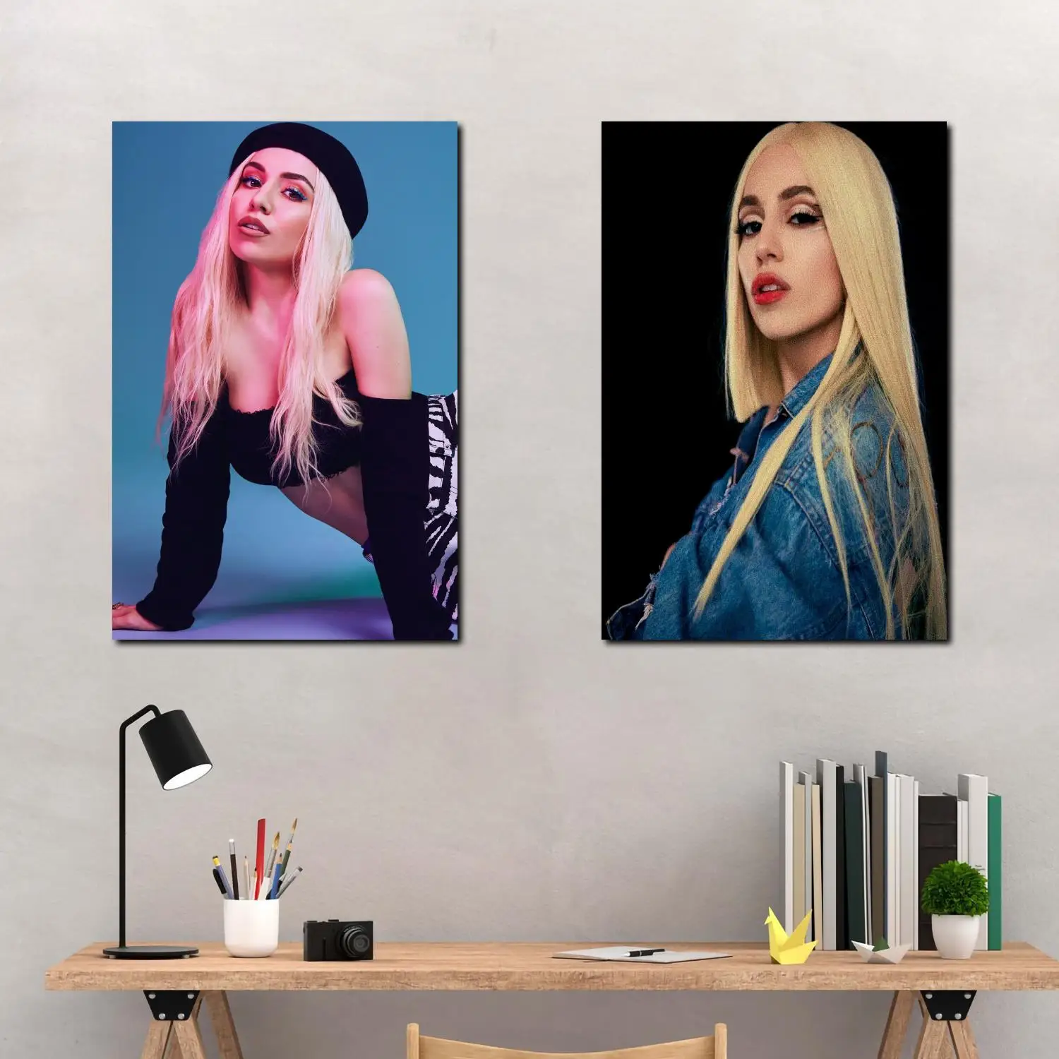 

Ava Max Singer Pop Music Singer Canvas Art Poster and Wall Art Picture Print Modern Family bedroom Decor Posters