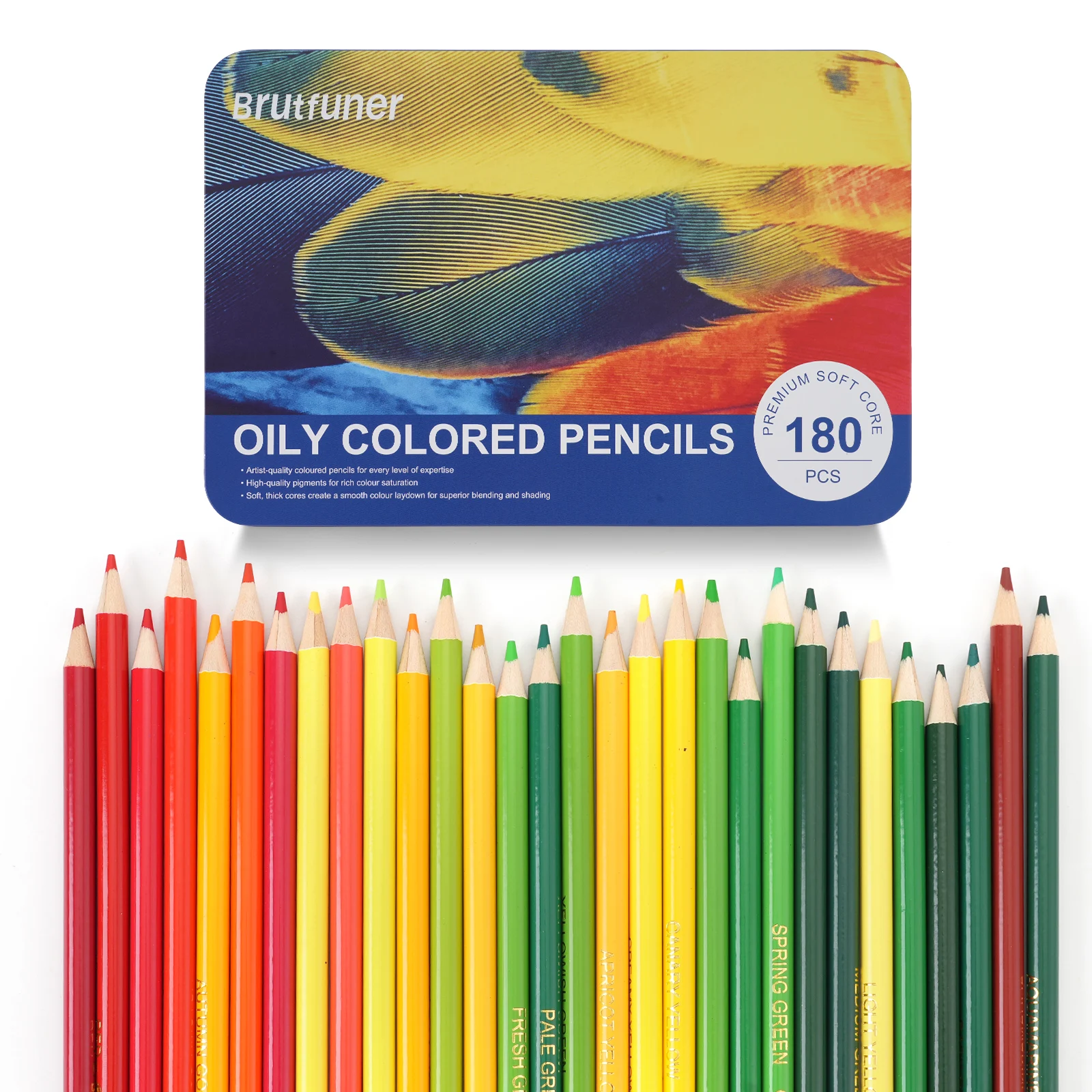 180 matite colorate, set di 180 colori, nucleo morbido per artisti con colori vivaci, ideale per disegnare schizzi ombreggiature, colorare