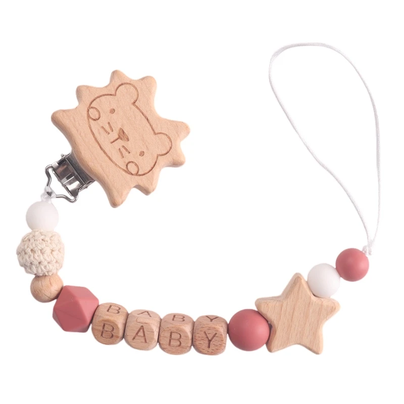 New Baby Pacifier Clips Teethers Toys Dummy Nipples Holder Clip Chain Babies Accessories Newborn Gifts Custom