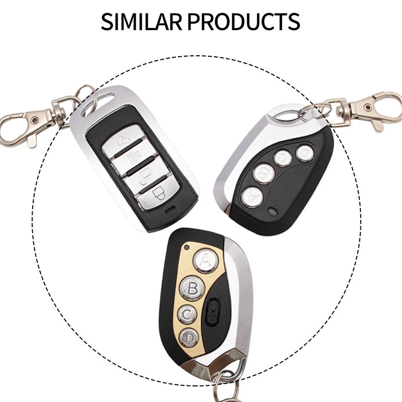 433MHz Wireless Remote Control Cloning learning Code Fix code RF Transmitter Duplicator Button Electric Garage Door Car Home