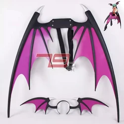 Morrigan Aensland Vampire Winged Cosplay nakrycia głowy butik rekwizyty Halloween boże narodzenie fantazyjne kostiumy imprezowe akcesoria buty