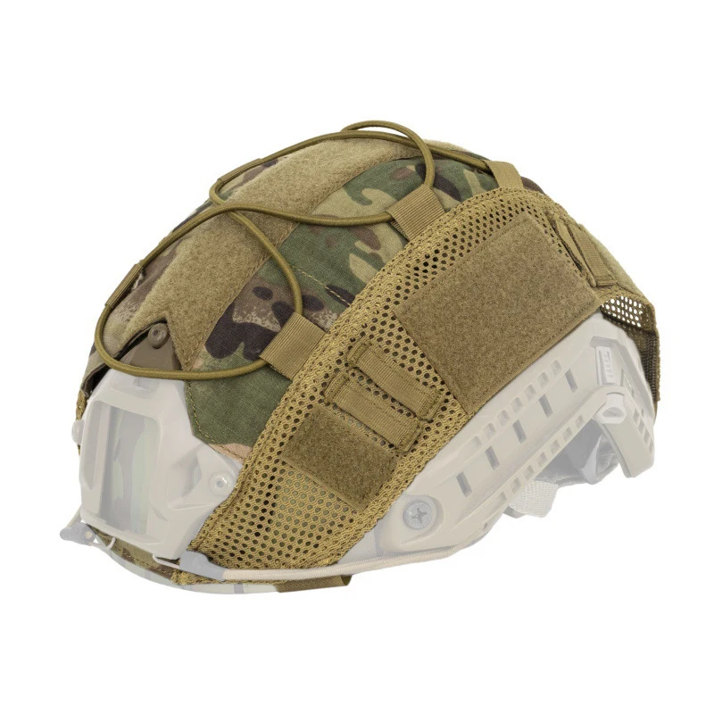 1 PC Tactical Helmet Cover per Fast MH PJ BJ caschi Fast Helmet Protector Cord elasticizzato (casco non incluso)