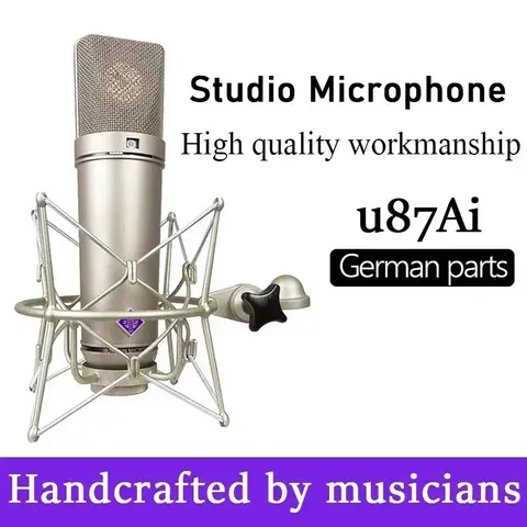 U87Ai Microphone pc gaming Professional Vocal recording Studio Audio interface Equipment Sound cardcondenser Mic