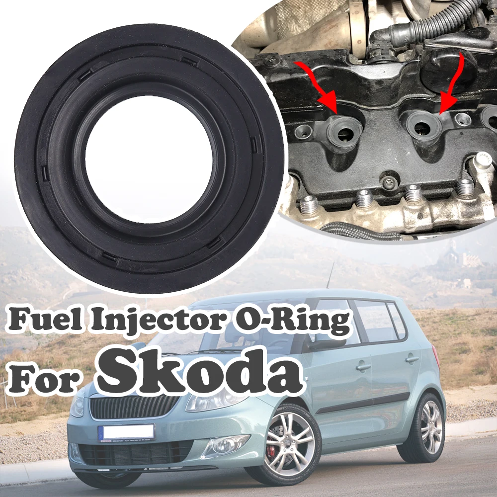 

Fuel Diesel Injector Seal Ring For Skoda Fabia 5J Kodiaq NS Octavia 1Z Rapid NH Roomster Superb Yeti Valve Gaskets Holder Cover