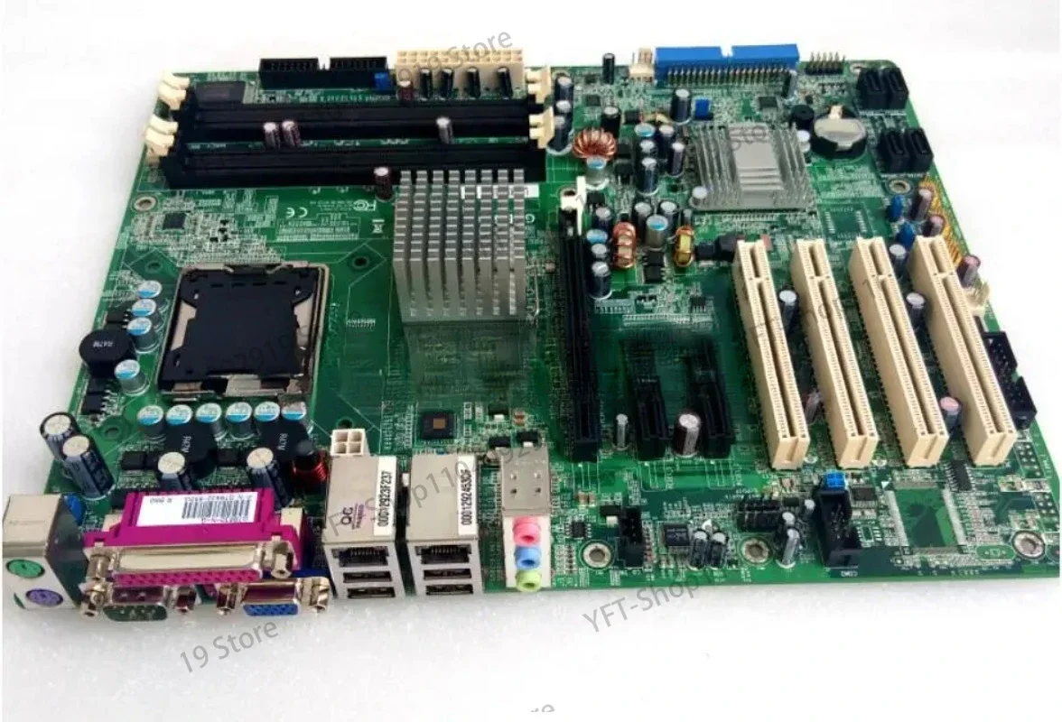 Motherboard 4*PCI 2*COM 2*LAN with RAM LGA775 CPU 100% OK Original Embedded IPC Mainboard G7B630