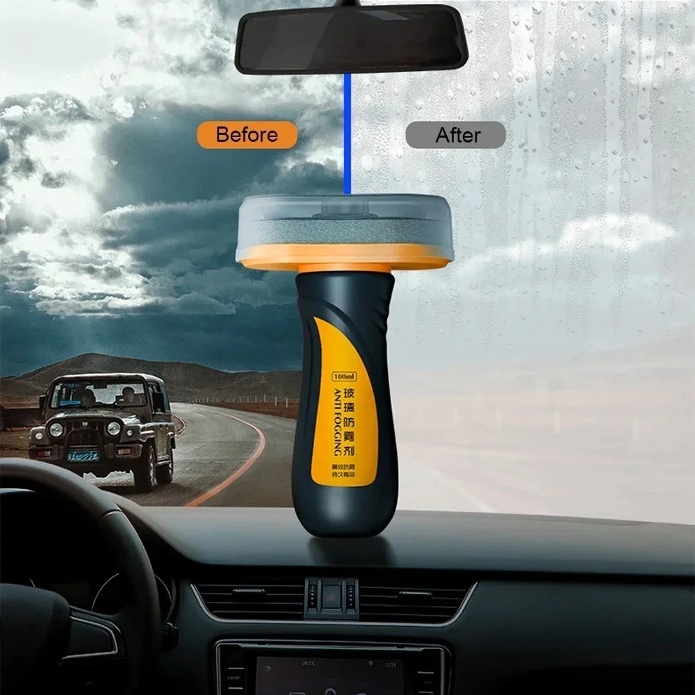 Car Glass Treatment – Oil Film Remover with Anti-Rain & Defogging Effect, All-in-One Windshield Clarity Solution
