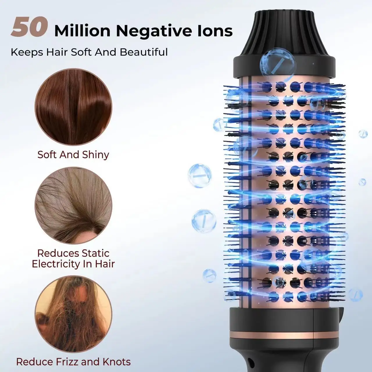 مزدوج PTC مموج الشعر التدفئة السريعة 38 مللي متر فرشاة حرارية السيراميك ساخنة الشعر الشباك مشط الأيونية فرشاة فرد الشعر للسفر