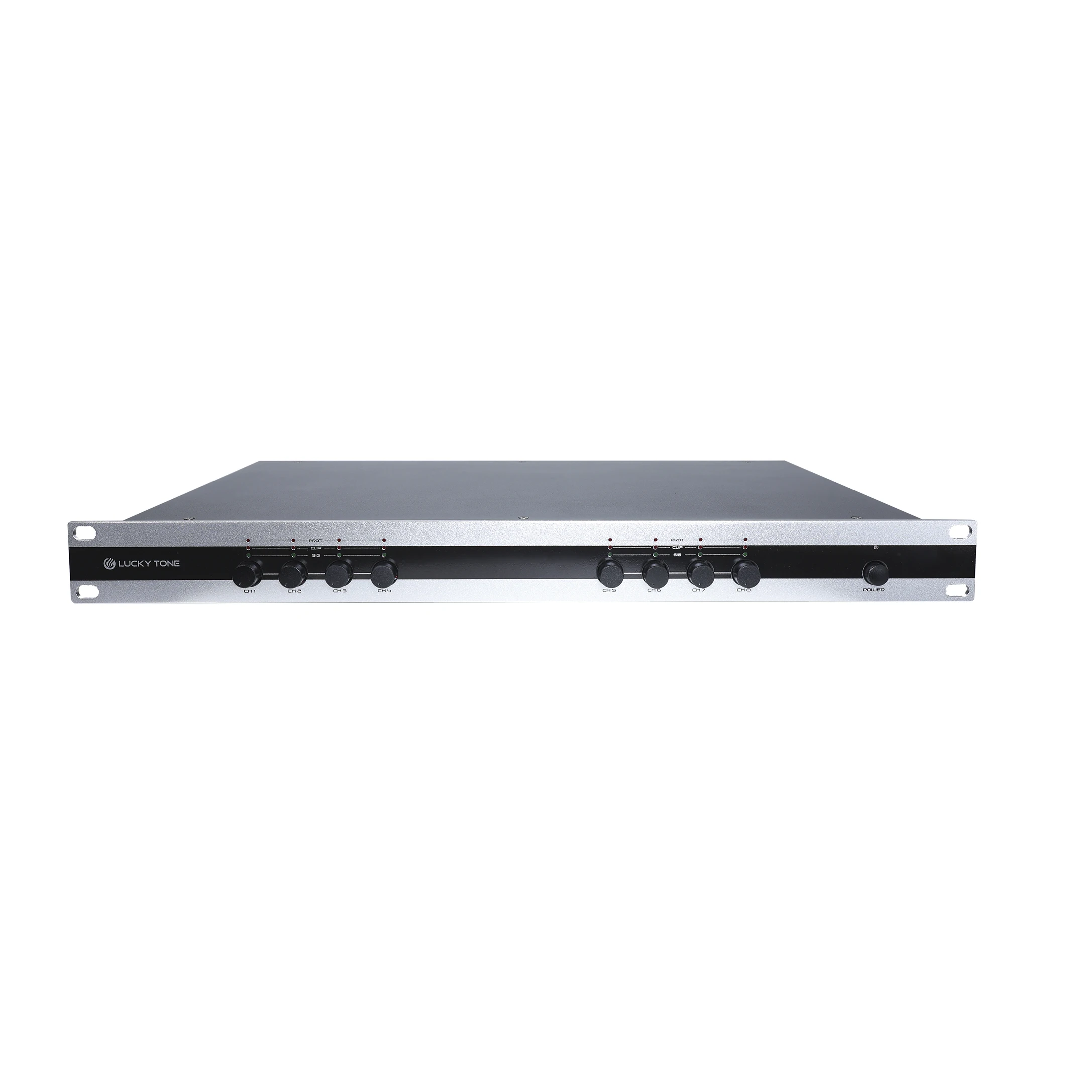 

Compact Size 4-8 Ohm Stereo 8 Channel 100W Power Amplifier With Volume Control Knob