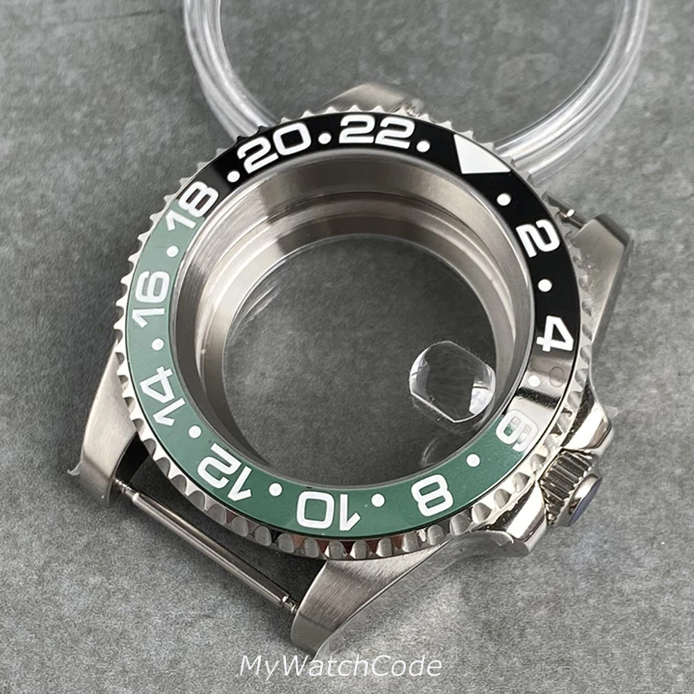 40mm Sub GMT Watch Case for NH34 NH35 NH36 NH37 NH38 NH39 NH70 NH72 Movement 120Click Bezel 200m Waterproof Resistant Steel image 6