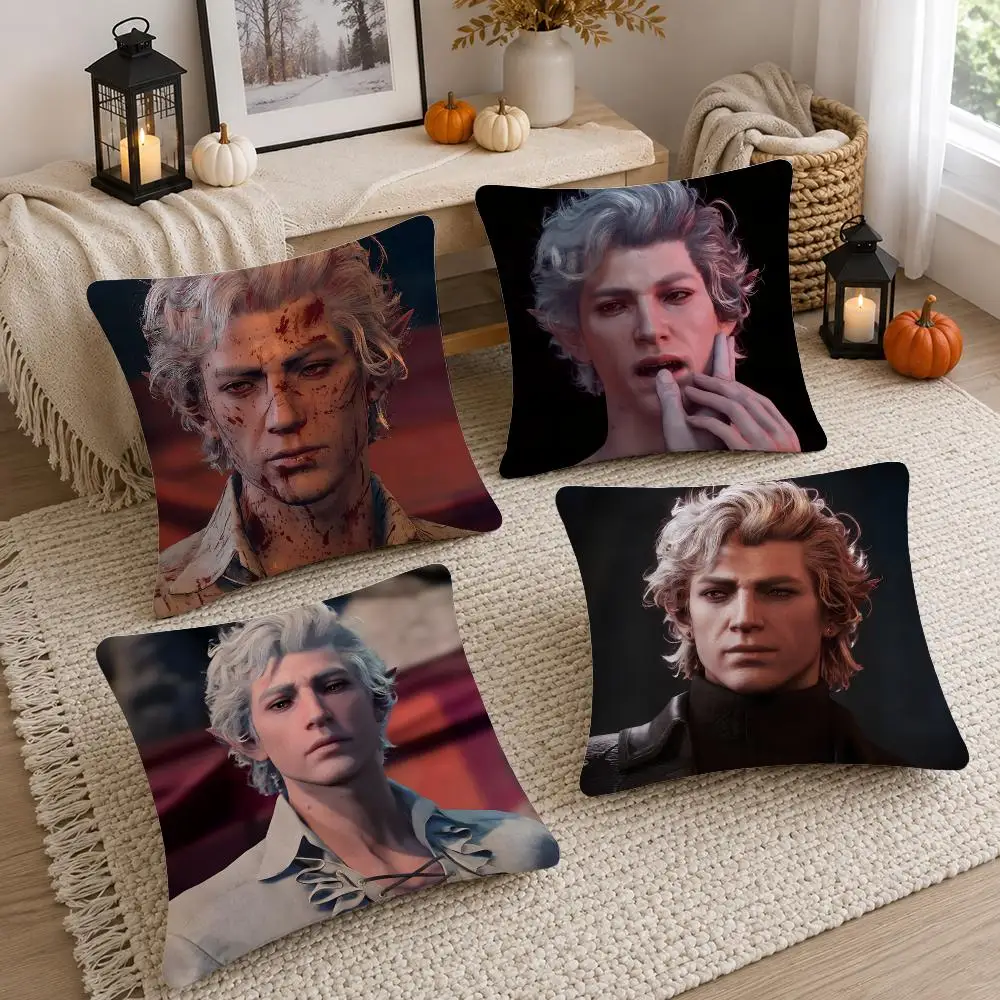 Astarion Cushion Cover Soft Fluffy Short Plush  Pillow Case  Sofa Bed Home Decor