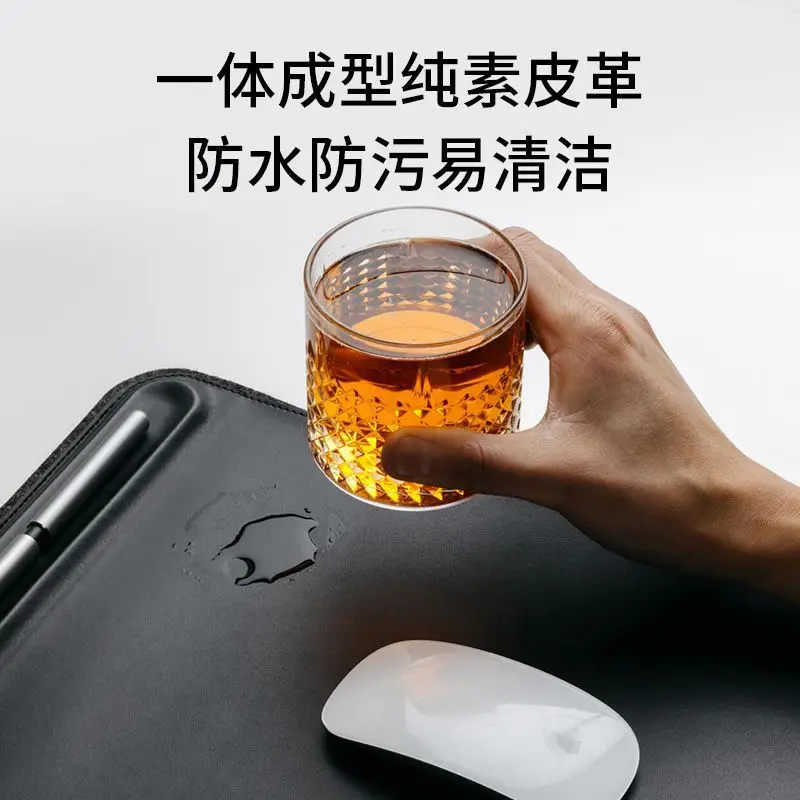 Office desk mat leather oversized mouse pad keyboard pad game waterproof