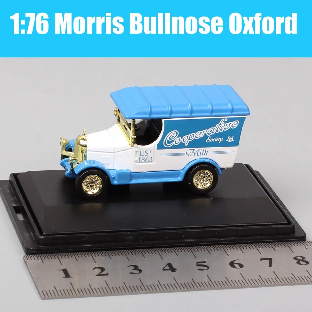 1/76 Scale Railway Tiny Classic Austin Morris Bullnose Oxford Van Diecast Car Model Toy Truck Vehicles Milk Miniaturas 15ann1