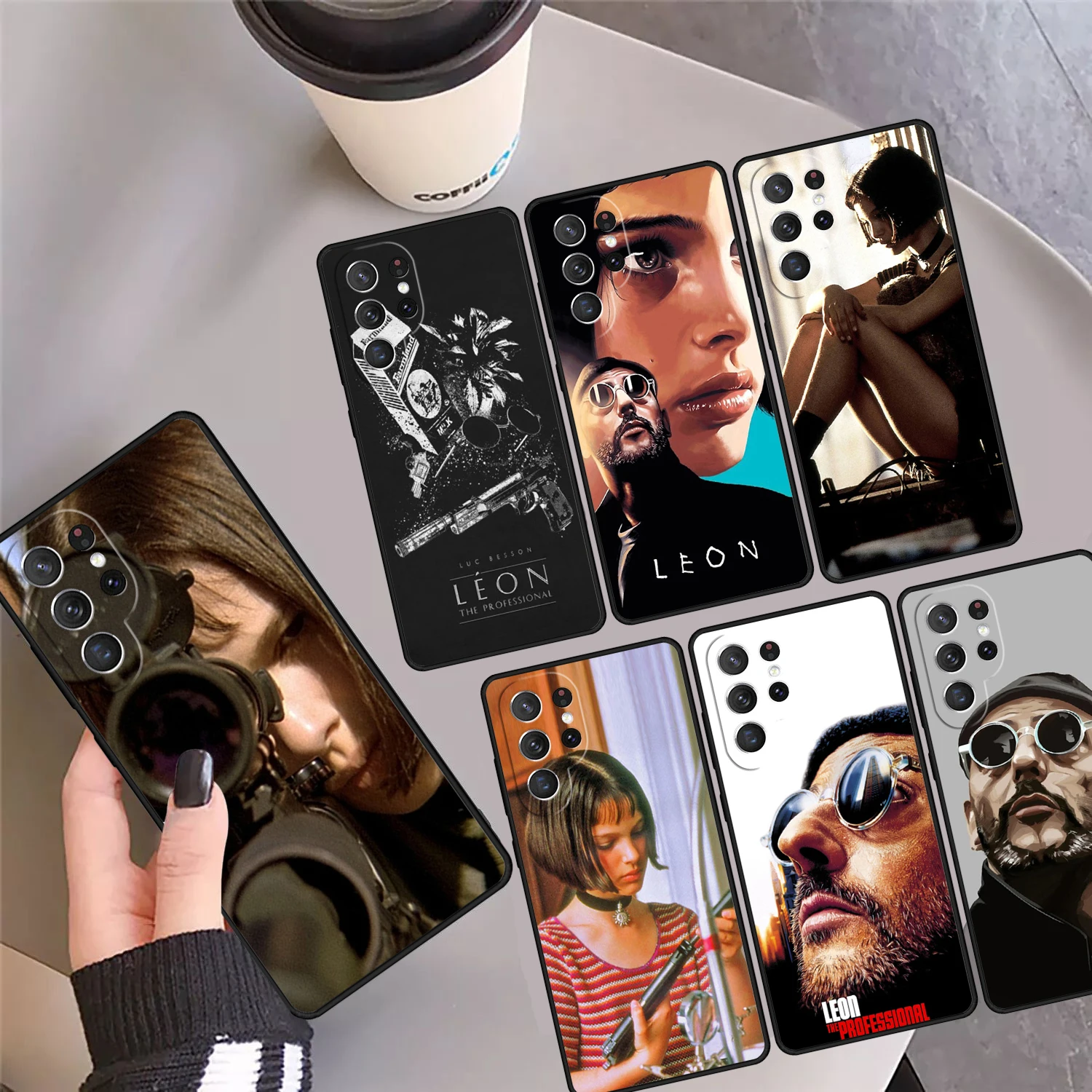 Killer Leon Famous Movie Phone Case Cover For Samsung Galaxy S24 Ultra 23 S22 Plus S21 FE S20 S8 S9 S10 Note 10 Pro Note 20