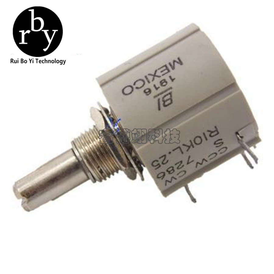 

Precision Multi-turn Potentiometer CCW MEXICO 7286 R1K R2K R5K R10K Power 2W 10 Turns