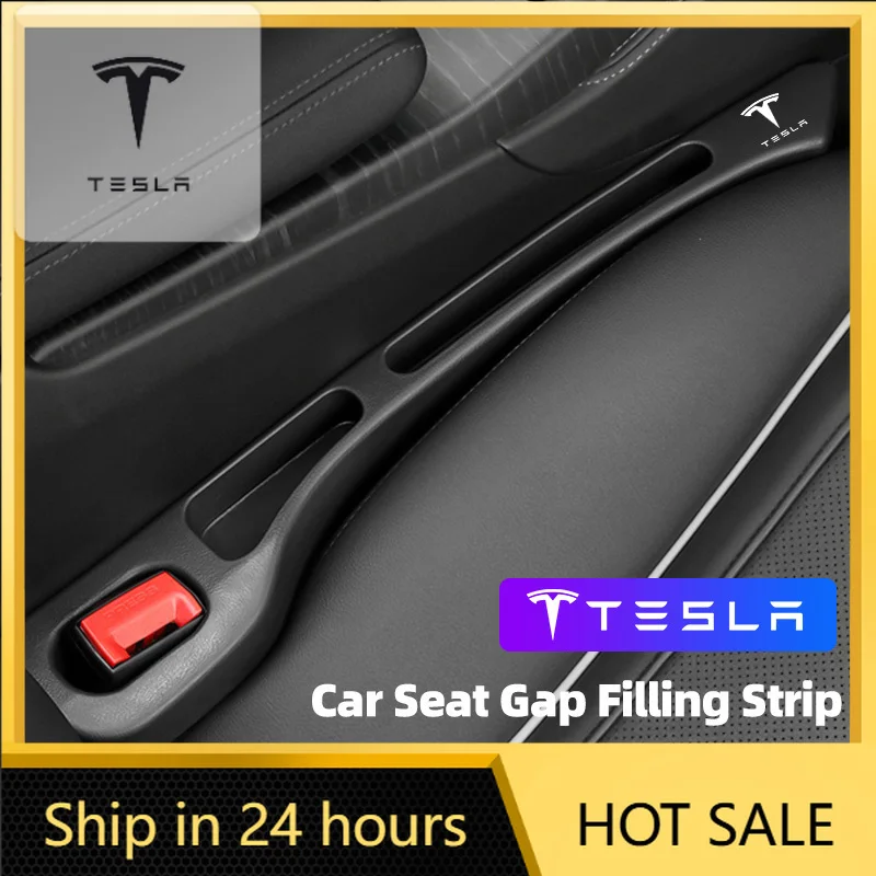 

Car Sticker 2Pcs Car Seat Gap Filler Plug Sealing Strip Accessories For Tesla Model-Y Model-3 Model-X Model-S Cybertruck Roadste