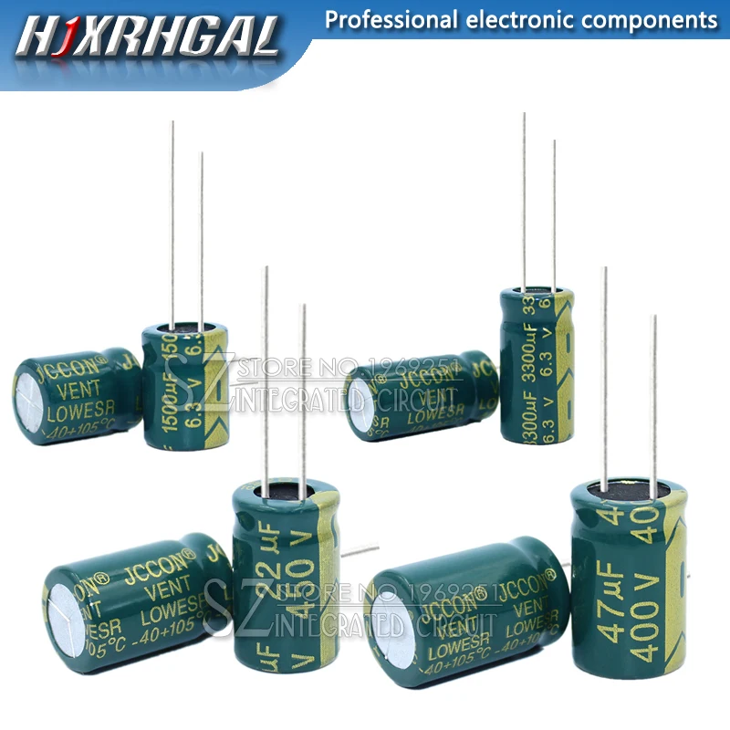 10V 16V 25V 35V 50V 400V High Frequency Low ESR Aluminum electrolytic Capacitor 100UF 220UF 330UF 470UF 680UF 1000UF 1500UF