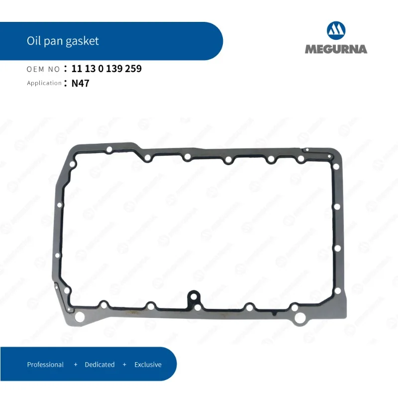 Junta del cárter de aceite del motor N47 D20 11130139259 para BMW E90 E87 E46 E91 E60 118d 120d 318d 320d 318td 320td 320Cd 520d X3, pieza de repuesto para automóvil