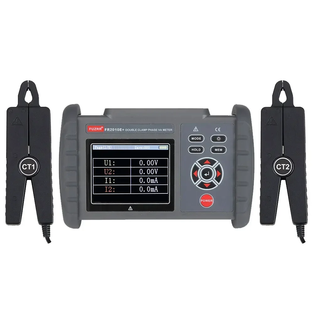 

2025 hot sale FR2010E+Digital Clamp Voltage Current Meter Portable Smart Double Clamp Phase Sequeese VAMeter Voltmeter Ammeter C