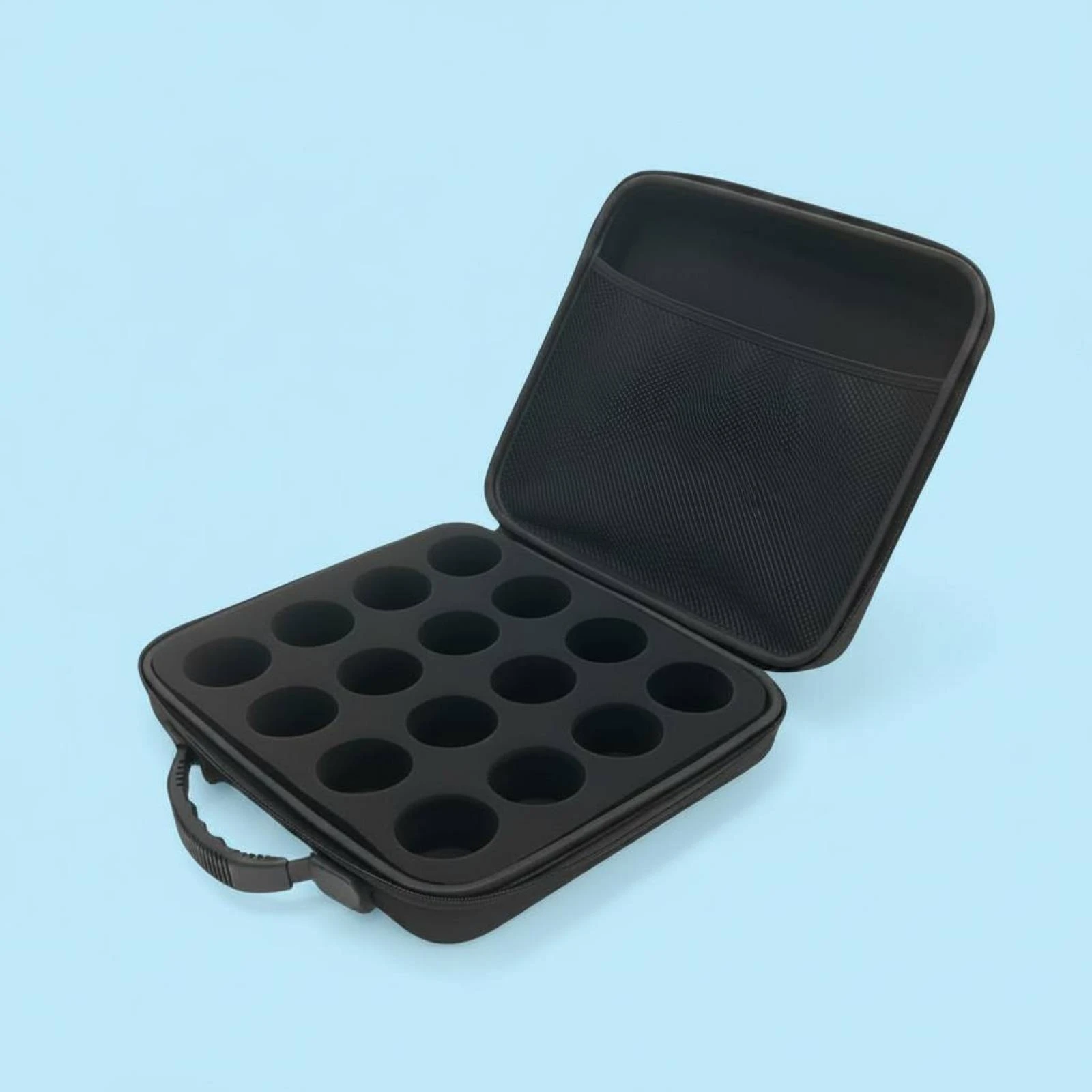 Aluminum Billiard Case Large Capacity Hard Billiard Ball Case Pool Balls Storage Bag Padded Easy to Clean for Travel, Tournament view 5