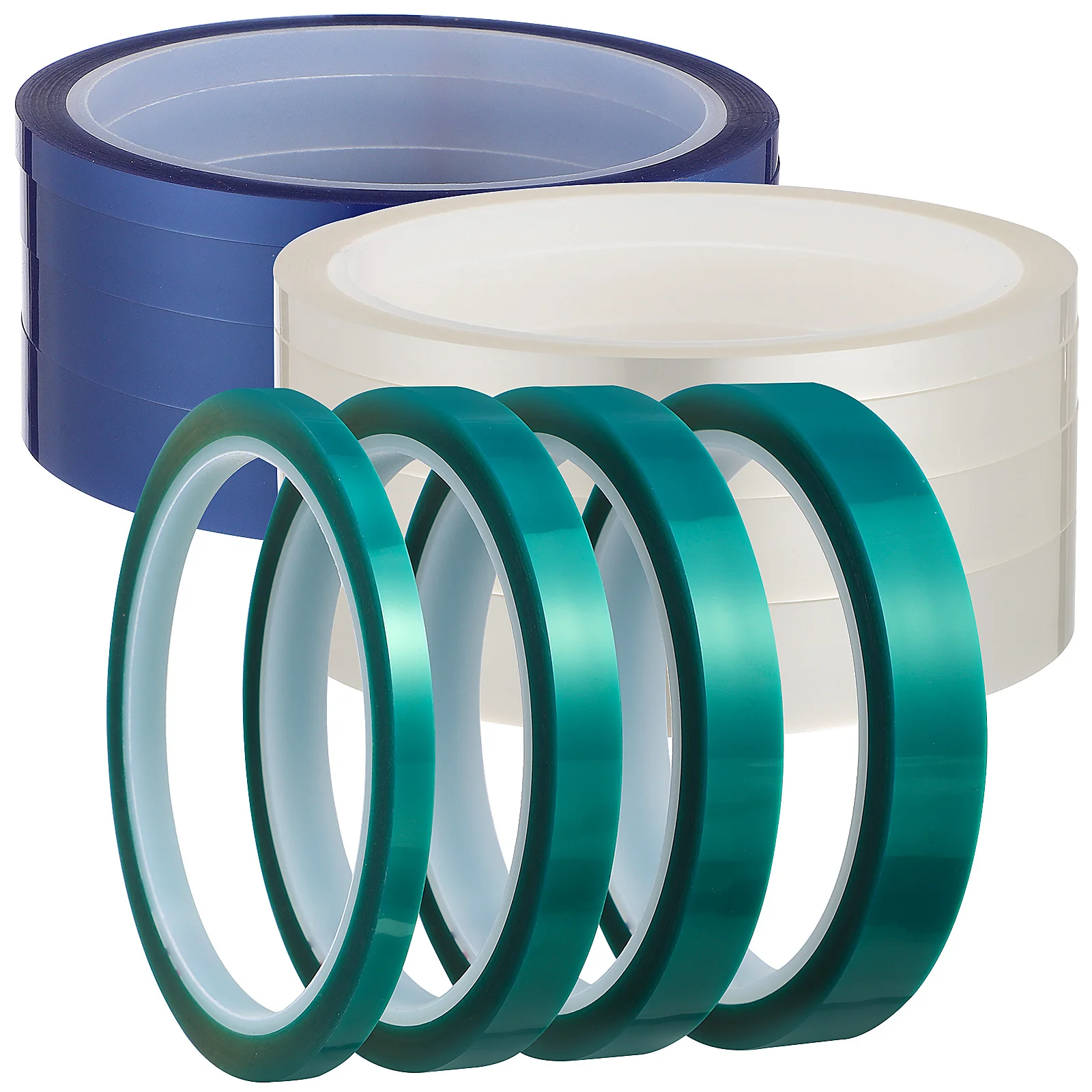 12 Rolls High Temperature Heat Tape Premium Pet Transfer Heat Press Tape for Electronics Printing Sublimation DIY Crafts