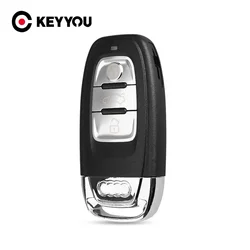 KEYYOU 3 Buttons Car Key Case Cover For Audi A4l A3 A4 A5 A6 A8 Quattro Q5 Q7 A6 A8 HU66 Blade Insert Key