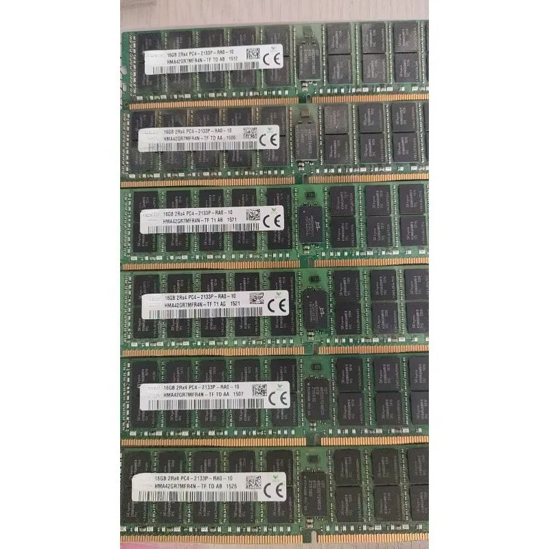 1 unidad de memoria RAM para servidor de 16GB DDR4 2400MHz PC4-2400P ECC Registered RDIMM, 2Rx4 Dual Rank, modelo HMA42GR7FR4N-TF