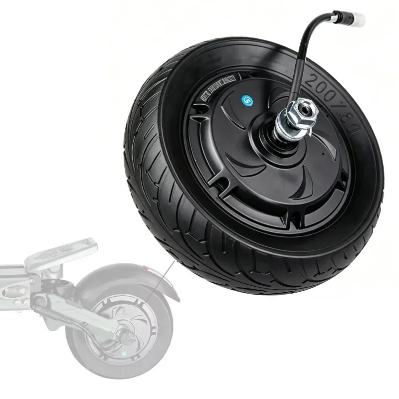 8 Inch Front Rear Hub Motor With Solid Tire Drum Brake 48V 600W 200*60 Tire For VSETT 8 /8+ Electric Scooter Replacement