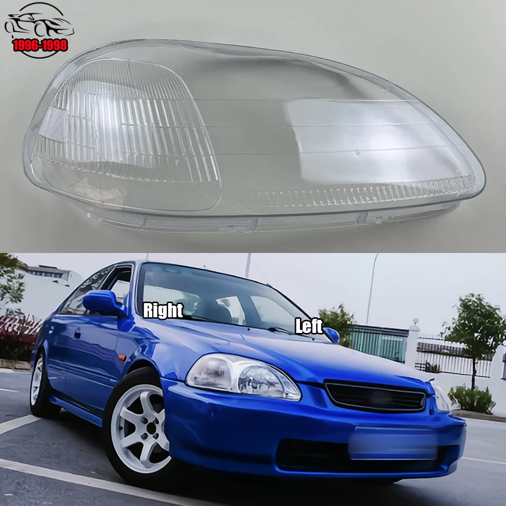 

For Honda Civic 1996 1997 1998 Front Headlight Shell Headlamp Cover Headlight Cover Plexiglass Replace Original Lampshade