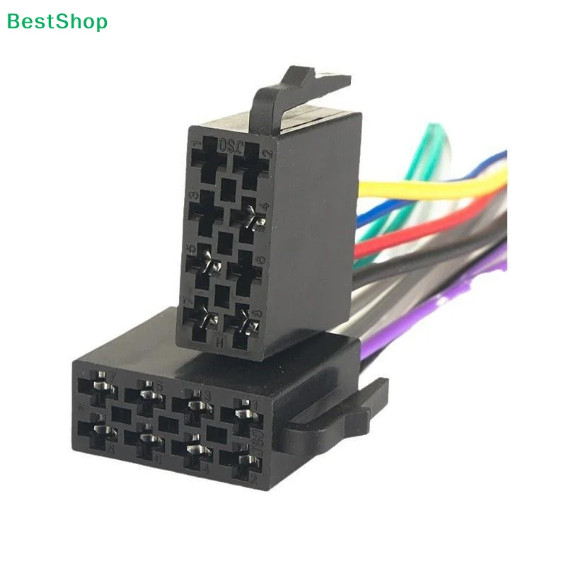Automotive Wiring Harness For Car Radio Replacement With Standard Color Code Markings