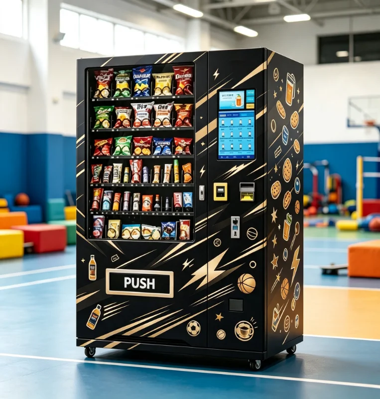 Elevator Dispensing Combo Vending Device, Fully Automatic Customized Snack and Drink Vending Machine