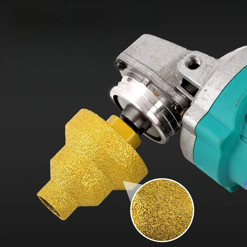 Set di punte per alesatore a cono per brasatura diamantata, dimensioni 20 mm, 35 mm, 50 mm con filettatura M10, per lavori di mattoni, foratura e rifilatura del marmo