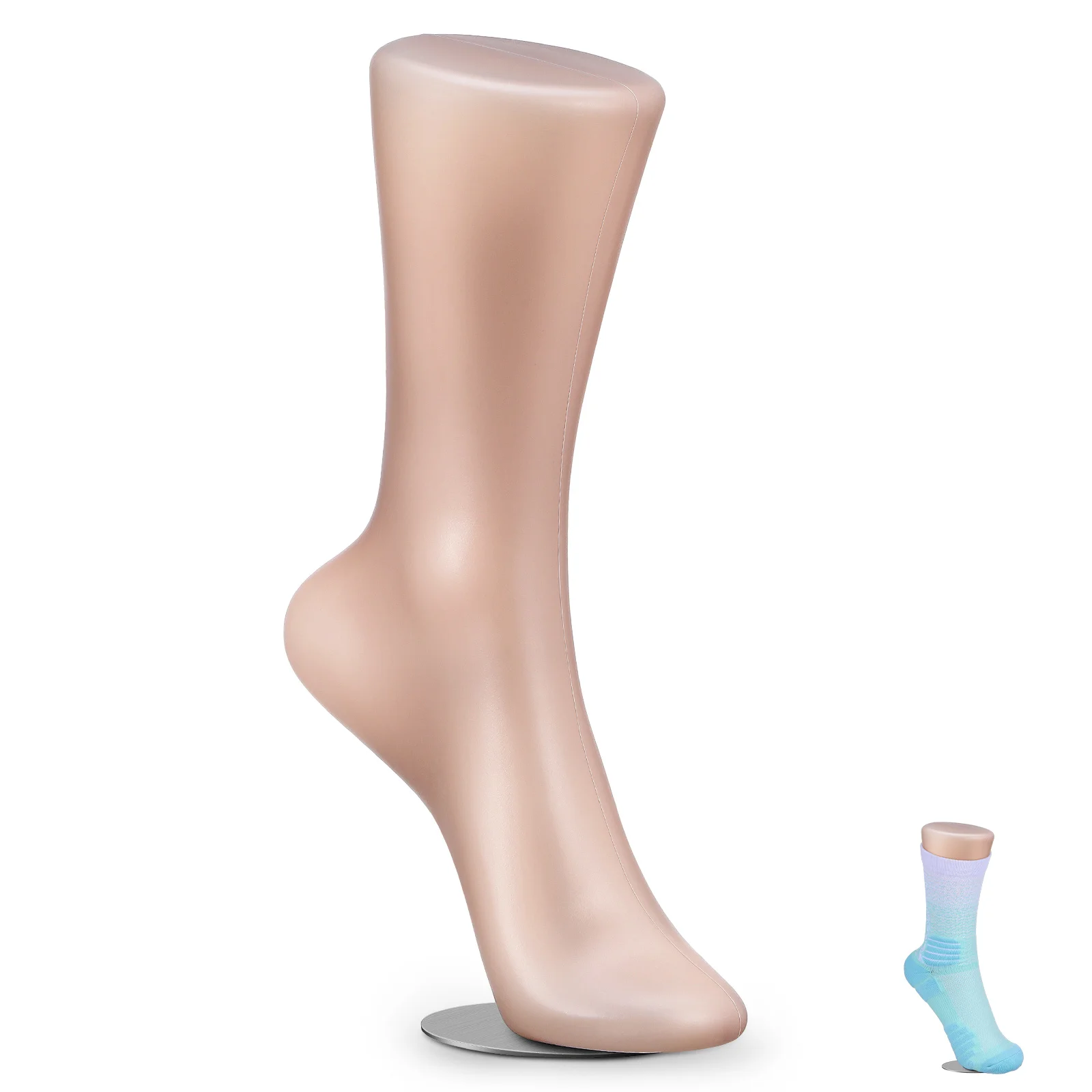 

Sock Display Foot Mannequin Magnetic Bottom Realistic Shape Enhanced Durability for Shoe Store Trade Show Sock Model Display