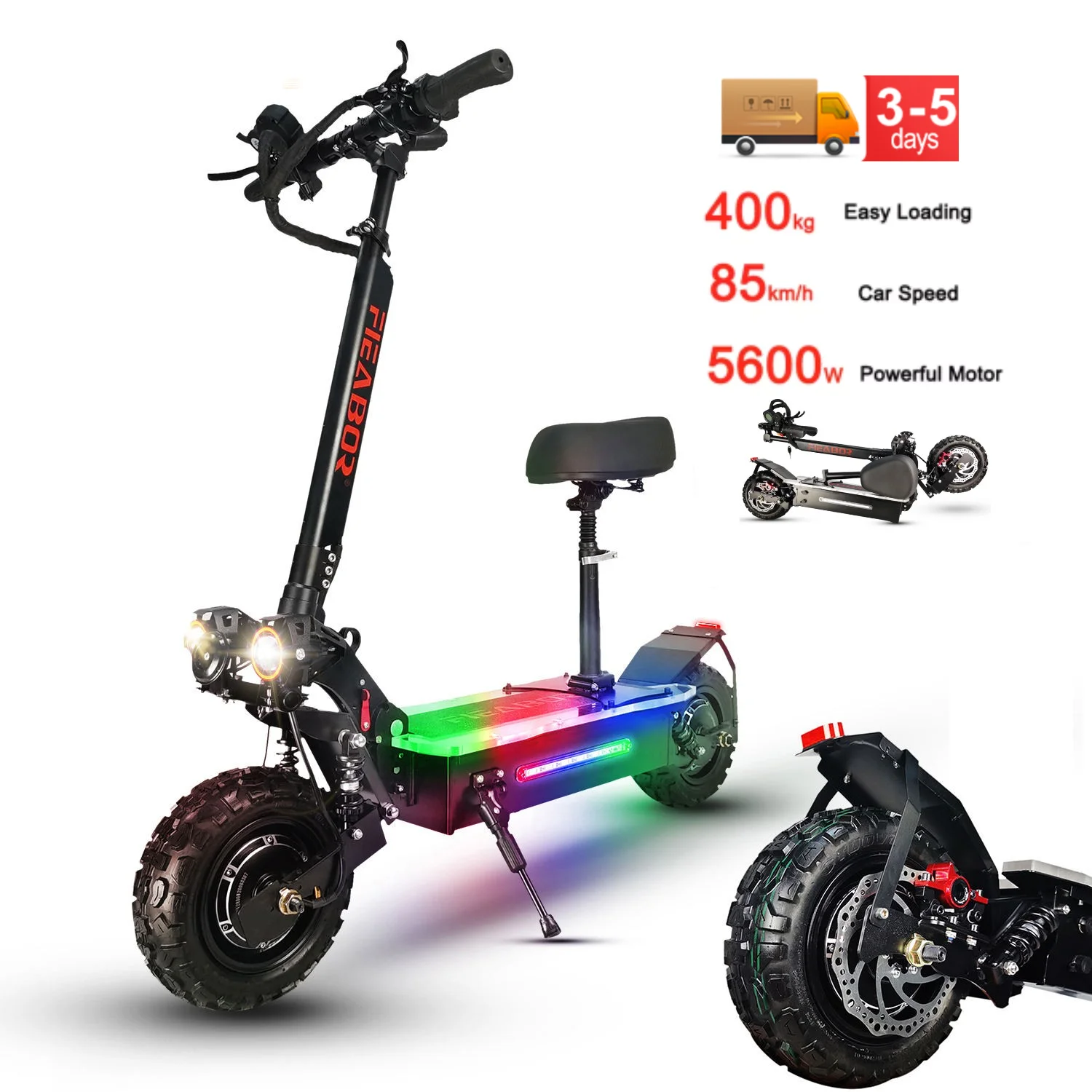 STLF 유럽/미국 창고 고속 모터 80KM/H 60V 5600w 11인치 오프로드 진공 타이어 접이식 도시 산악 성인용 전기 스쿠터