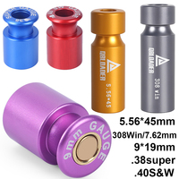 Tactical Ammo Checker Bullet Reloads Check 5.56*45 308Win/7.62*51 9x19mm .38super .40S&W Pistol Rifle Cartridge Gauge Checker