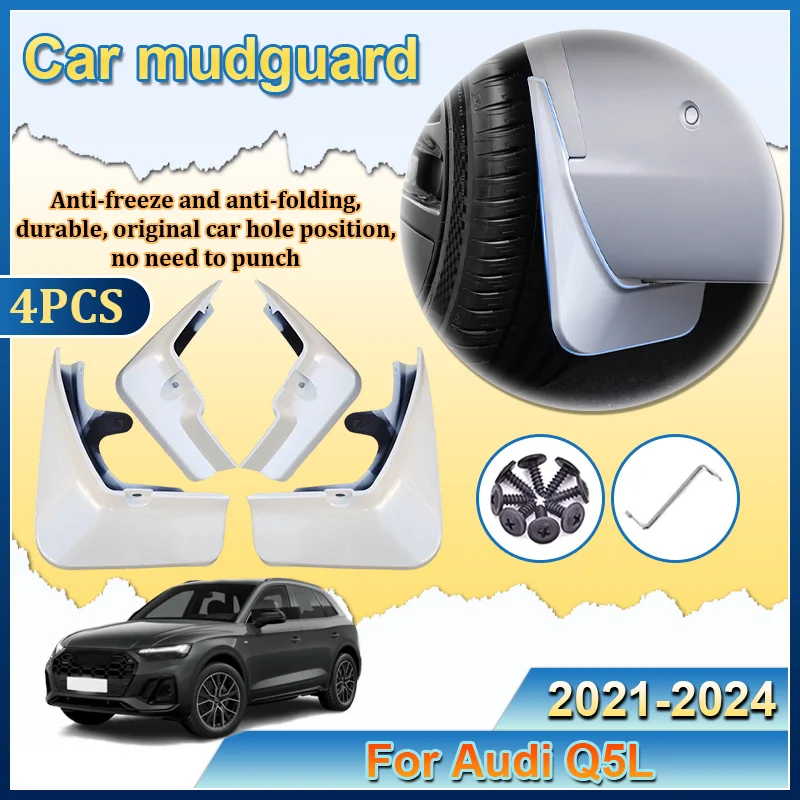 

Аксессуары для Audi Q5L 2021 2022 2023 2024, автомобильное брызговик, защита от песка, комплект брызговиков для выпечки, автомобильные аксессуары