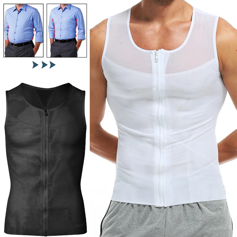 

Men's compression shirt slimming shaping clothes abdominal shaping clothes abdominal tightening clothes waist shaping vest