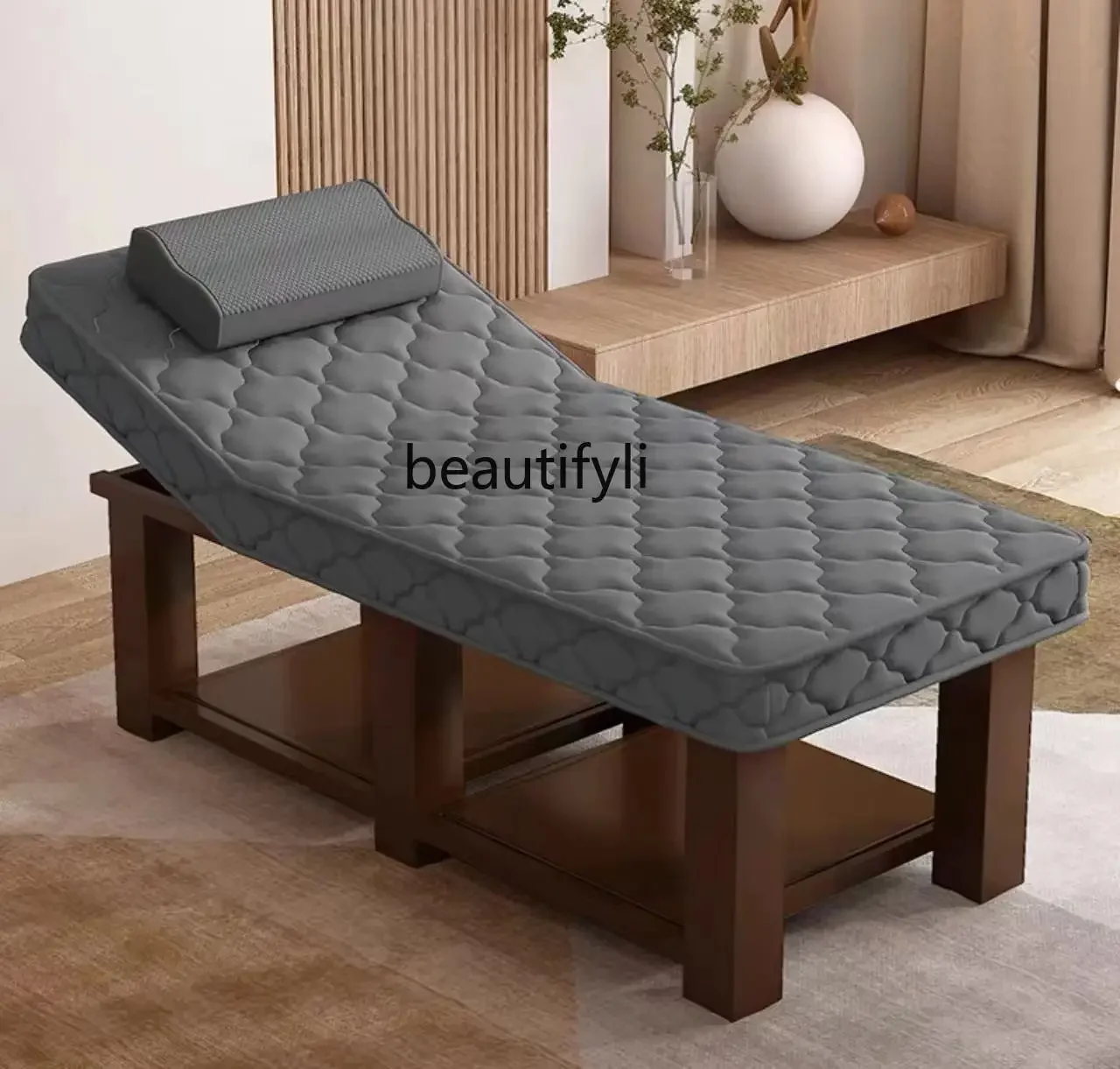 Simple Latex Facial Bed Beauty Salon Massage Couch Ear Cleaning Massage Bed Eyelash Tattoo Embroidery Body Physiotherapy Bed