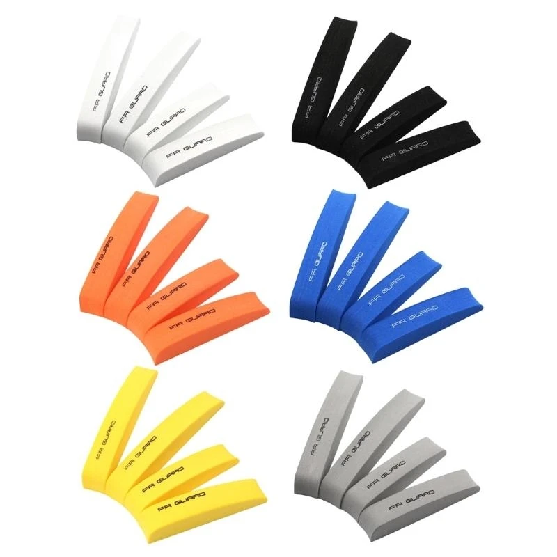 واقي حافة باب السيارة، شريط حماية مضاد للخدش والتصادم، 4 قطع