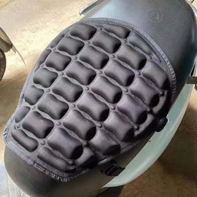 3D Motorcycle Seat Cushion, Pressure Relief Pad, Shock Absorbing Ventilation Motorcycle Seat Cover, Portable