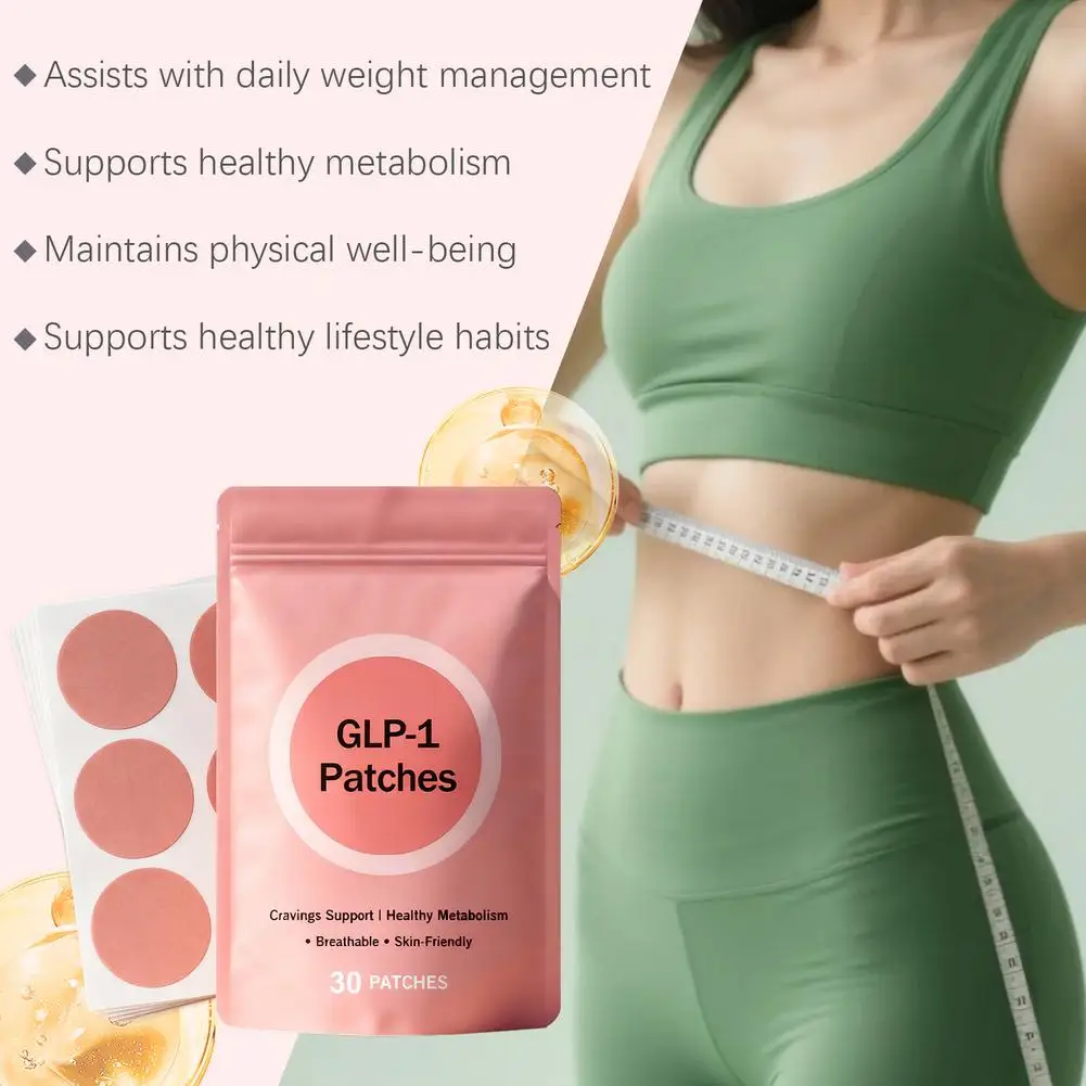 GLP-1 Patches For Body Shaping Fat Burning Anti Cellulite Improve Stomach Control Appetite Increase Metabolism Weight Loss Patch