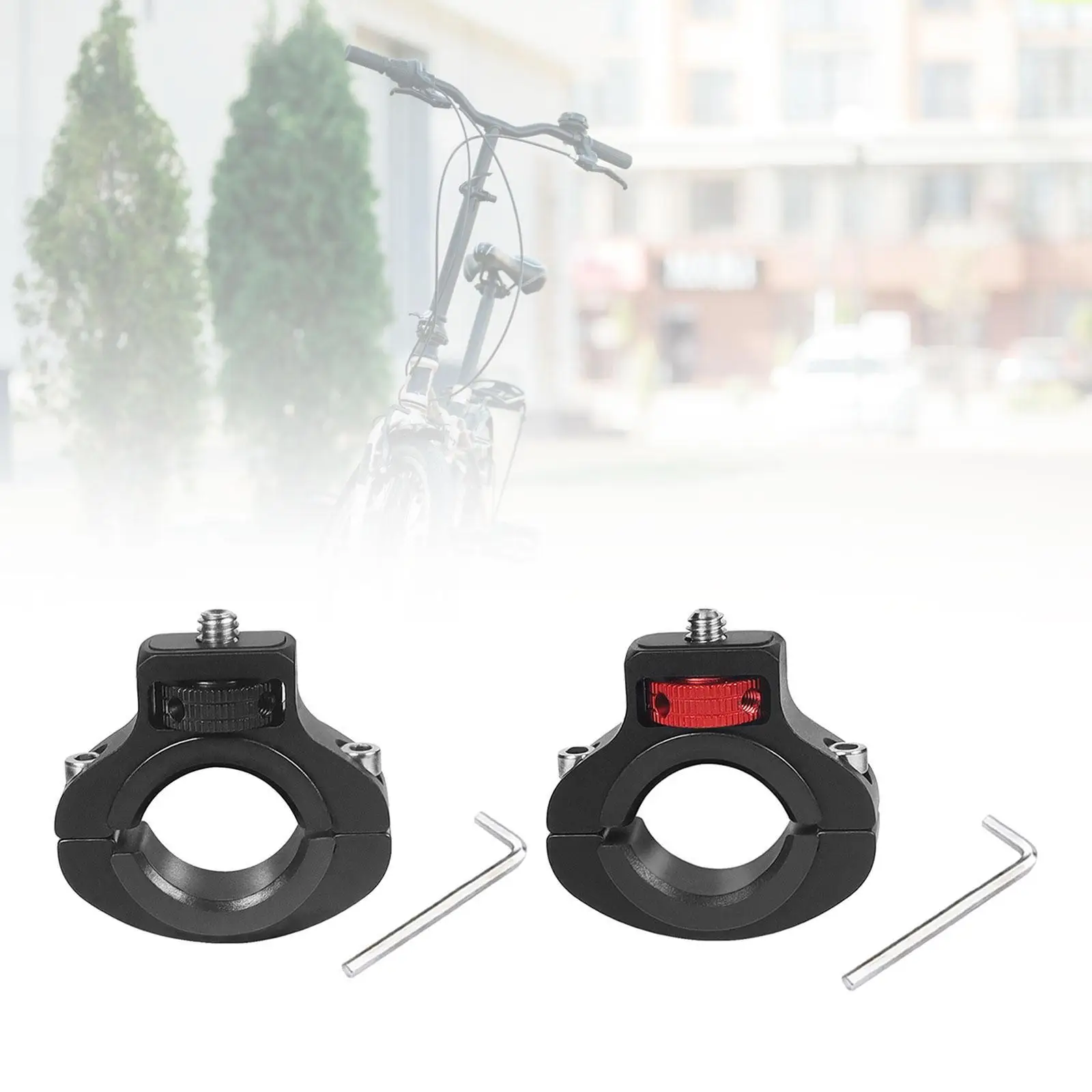 Handlebar Camera Mount with 1/4 Thread for Action Cameras on Bicycles