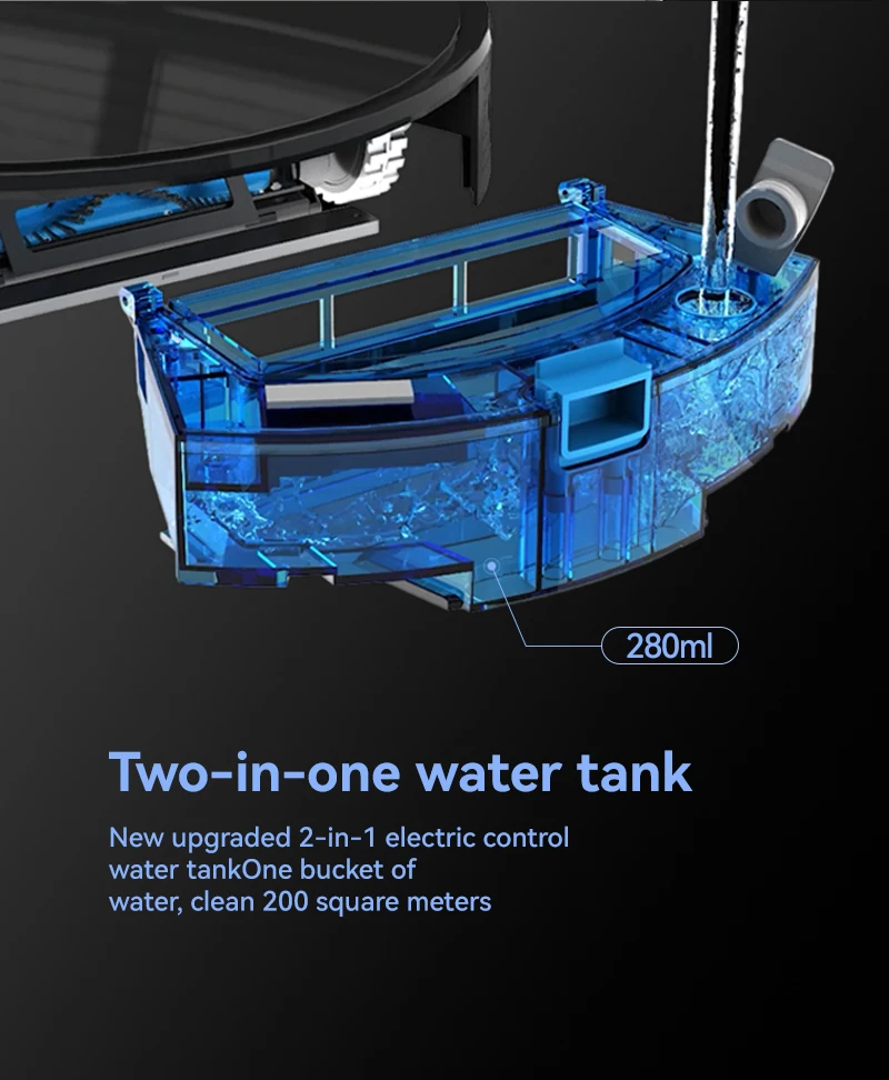 Self-Rechargeable Electric Features 3500pa Household Use Water Tank Automatic Sweeping Smart Robot Vacuum Cleaner