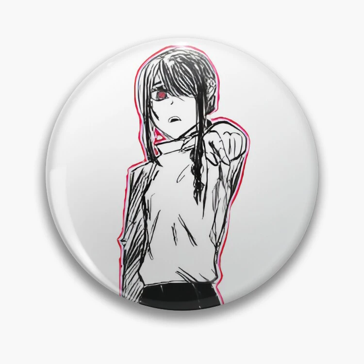 Makima Anime Character Brooches Anime Brooch Bag Clothing Hat Badge Accessories Jewelry Gifts